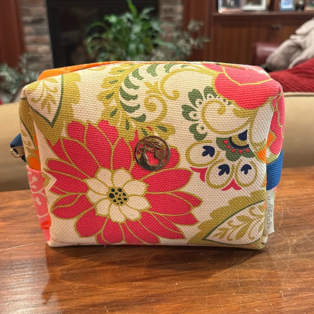 NWOT Spartina 449 Women’s Floral Large Cosmetic Bag Accessory Storage Travel NEW